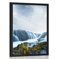 Plakat mogočni slapovi - 40x60 white