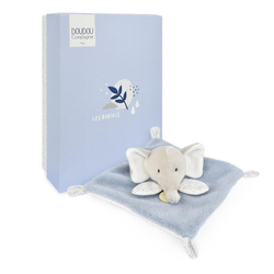 Doudou Plišasti modro-sivi slon 19 cm