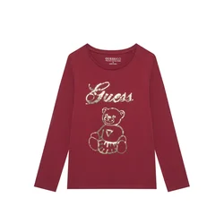 Guess Bluza K5BI03 J1314 Rdeča Regular Fit