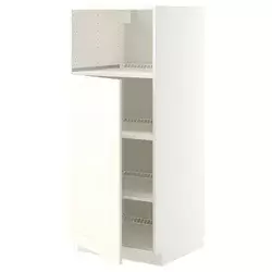 METOD Visoki element za ugradne uređaje, bela/Bodbyn prljavobela, 60x60x140 cm