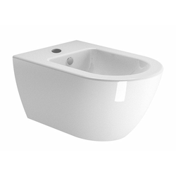 Bide, nameščen na steno PURA, 55 x 36 cm - Bela - 24 - 55.00 - Keramika - GSI - PURA - 36.00 - Round - 36x28x55 cm