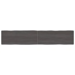 Stolna ploča tamnosmeđa 200x40x(2-6) cm obrađena hrastovina