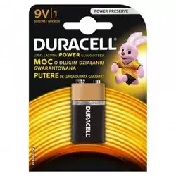 Duracell - 1 kom alkalijska baterija Basic 9V 550 mAh