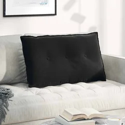 Jastuk za leđa Crna 80 x 50 cm Kordura tekstil