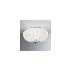 SIRU - Stropno svetlo GIOVE 2xE14/40W/230V, prečnik 29 cm, hrom/belo venecijansko staklo