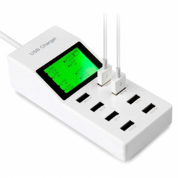 Univerzalen 8 USB Charger lcd display