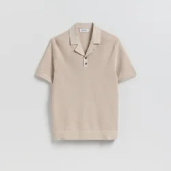 Reserved - Polo džemper od strukturirane tkanine