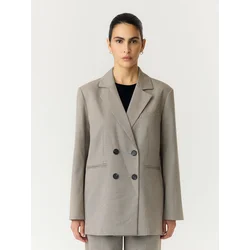 YAS Blazer YASCHEKKA rjava/črna/bela