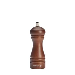 Wooden pepper mill, 14 cm, Java, Dark - de Buyer