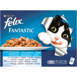 Felix Fantastic - Komadići u želeu, multipack - riblje verzije 12 x 100 g