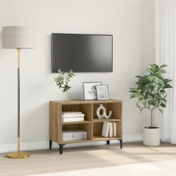 Set TV komoda Zidne Smeđa Konstrukcijsko drvo