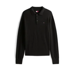 Tommy Jeans Pulover ESSENTIAL  črna