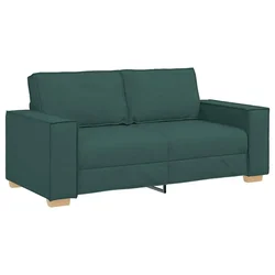 Vidaxl Dvosed temno zelen 180x78x84 cm blago