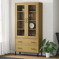 Regal za knjige smeđi 85 x 35 x 172,5 cm od masivnog drva OSLO