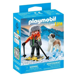 PLAYMOBIL 71741 - my Life - Wanderer mit Bernhardiner - 1 k.