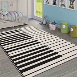 Conceptum Hypnose Tepih Hmi Kdc-85, Pravougaoni, 140 x 220 cm, Crno-beli