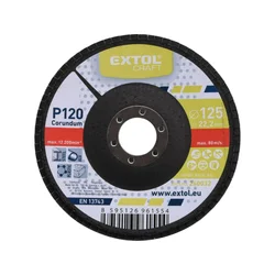 Extol Craft Lamelni disk poševni korund, P120, O 125mm