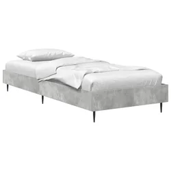 Vidaxl Konstrukcija postelje Betonsko siva 80 x 200 cm Inženirski les