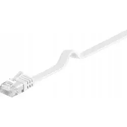 MicroConnect U/UTP CAT6 7M bel ploščat kabel, V-UTP607W-FLAT