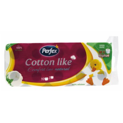 TOALETNI PAPIR 3SL COTTON COMF NATURAL PERFEX 10/1