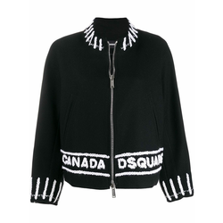 Dsquared2 - logo zipped cardigan - women - Black