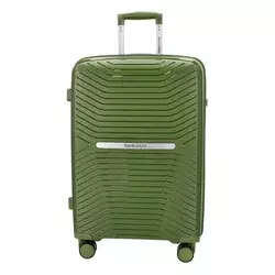 Kovček TRAVEL AND MORE Unbreakable - srednji, army zelen, trdi, 65 l