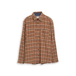 TOM TAILOR Srajca karamel/petrol/bela