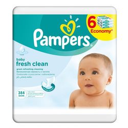 PAMPERS vlažne maramice Baby Fresh - 6x64 komada