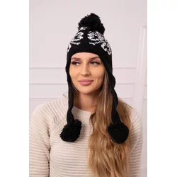 Kesi Womens long eared cap Balbina K381 black