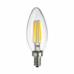 LED žarnica z žarilno nitko 4W svečka E14 2700K