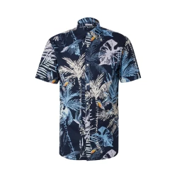 JACK & JONES Muška košulja na kratke rukave 12269137, Teget