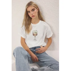 Trendyol Milla Ženska majica TWOSS25TS00202, Bela