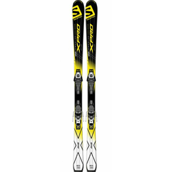 SALOMON otroške smuči X-Pro Mg + vezi E Lithium 10 (165cm), rumene-črne-bele