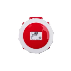 PCE Vtičnica 16A 5P 400V /75x75/ rdeča IP67 POWER TWIST 3152-6