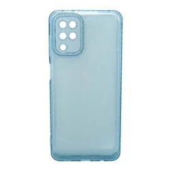Maska za telefon TRANSPARENT COLOR za Samsung A12, Plava