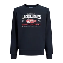 Jack & Jones Junior Majica temno modra/živo rdeča/bela