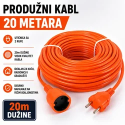 Siguran produžni kabl 20m