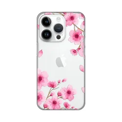 Silikonska maska za iPhone 14 Pro 6.1 Rose flowers Print Skin providna