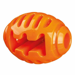 Pasja igrača – rugby žoga, oranžna, 10 cm