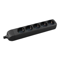 232-055 PETEROSTRUKA PRENOSIVA UTIČNICA, RASTAVLJIVA, CRNA, 16 A / 3680 W, 250 V