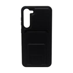 Maska za telefon LEATHER MAGSAFE WALLET za Samsung S23 Plus, Crna