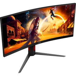 Monitor AOC 34 (CU34G4) 2K UWQHD+ / 180Hz / Fast VA / Gaming / zakrivljen