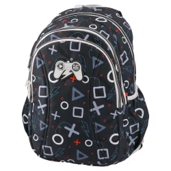 Play Ranac za dečake Joystick Journey Remax, 39 x 32 x 18 cm, Crni