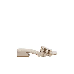 Trendyol Shoes Ženske papuče Takss25To00036, Krem