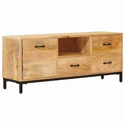 TV stalci s ladicama Smeđa 110 x 30 x 46 cm Čvrsto drvo manga