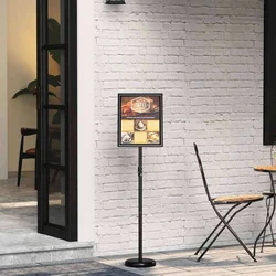 Stalci za sajmove Crna 25 x 25 x 125 cm Aluminij