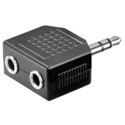 SINNECT adapter audio 3,5 mm Stereo Jack na 2x Jack M/F/F (14.102)