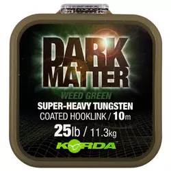 DARK MATTER TUNGSTEN COATED BRAID WEED GREEN 18lb 10m (KDMCW18)