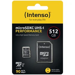 Intenso microSD 512GB UHS-I Class 10 pomnilniška kartica