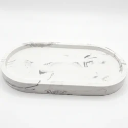 Dizajnerski pladanj Klasik - Bijela / Srebrna KP41104